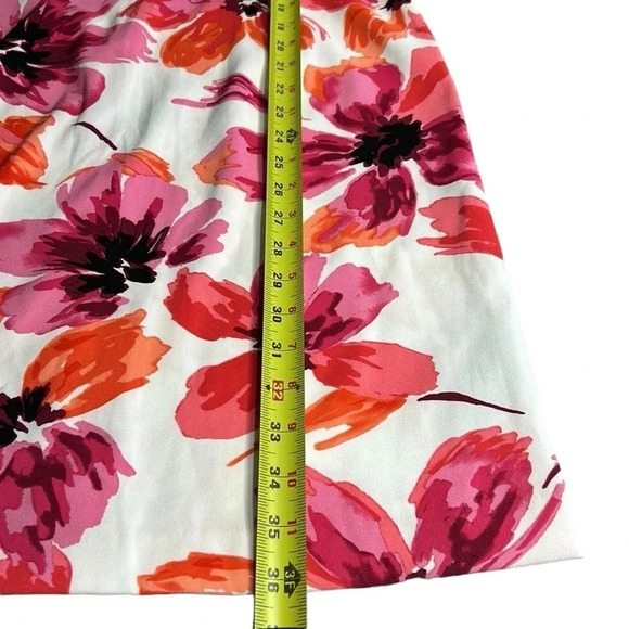 MARIO SERRANI dress, women size 8 . Multicolor, floral,sleeveless, back zip ,NWT - Picture 10 of 13